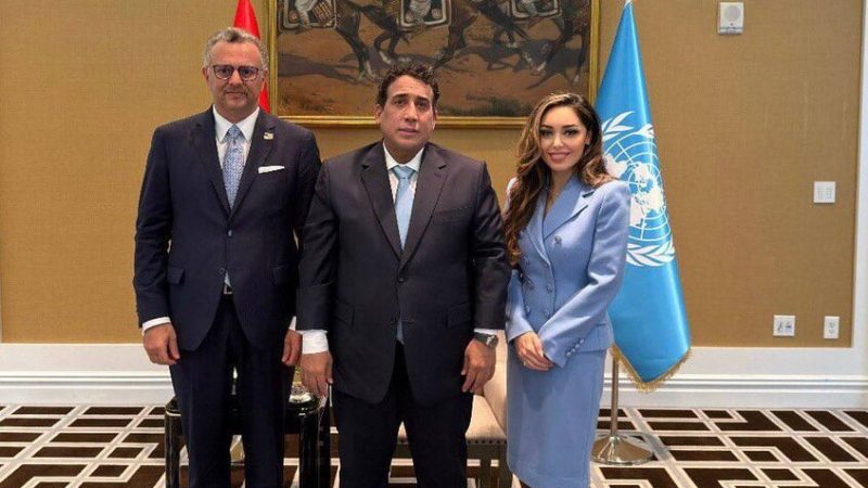 المنفي يلتقي في نيويورك  مستشار ترامب لشؤون إفريقيا والشرق الأوسط