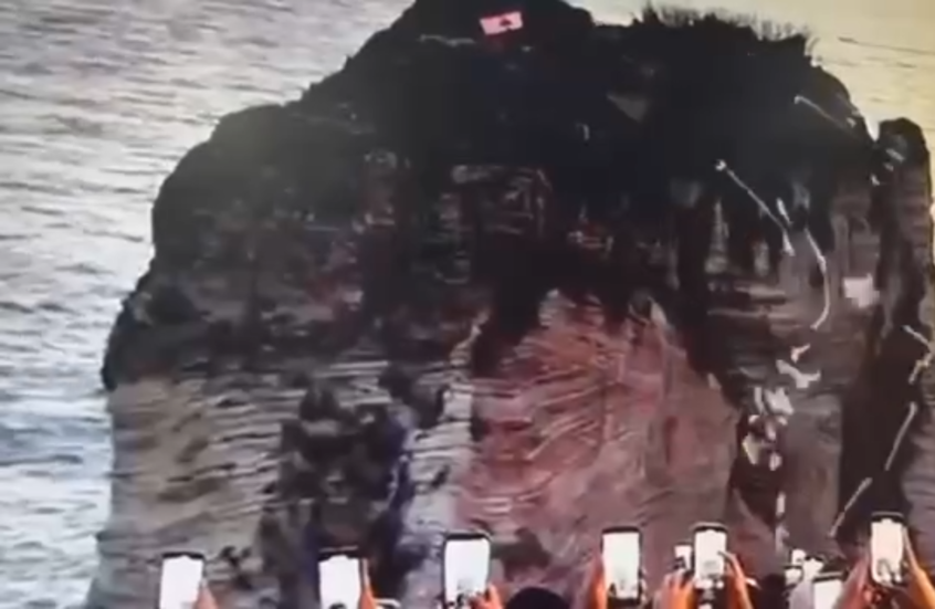 فعالية “حزب الله” حول صخرة الروشة الشهيرة تثير غضب رئيس الحكومة (صور +فيديوهات)