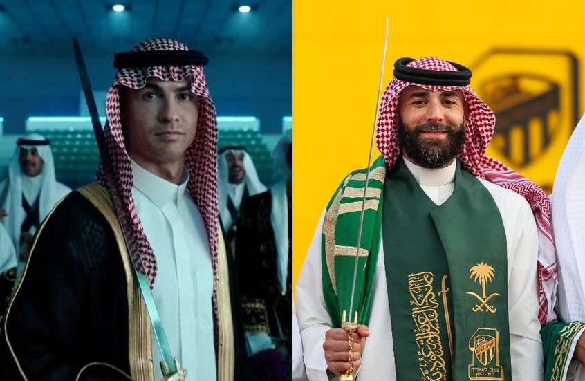 رونالدو وبنزيما وجها لوجه في “الكلاسيكو” السعودي.. التشكيلة الأساسية والقنوات الناقلة