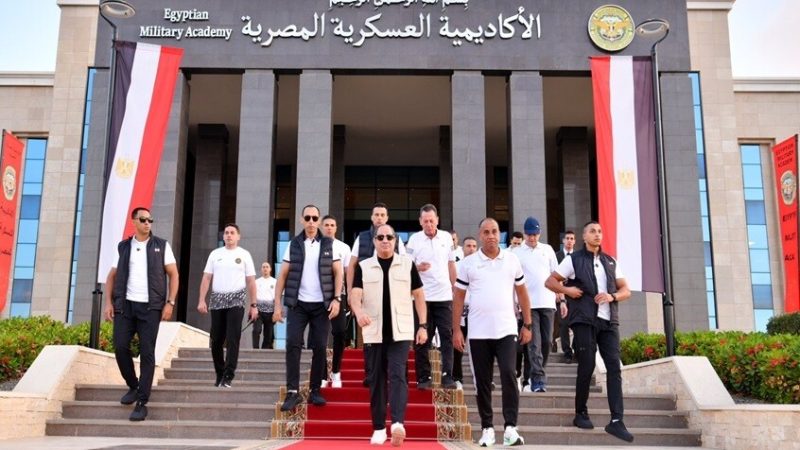 السيسي يوجه رسالة للمصريين من داخل الأكاديمية العسكرية