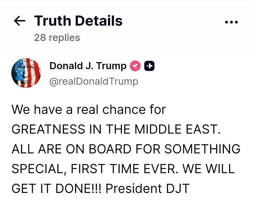 ترامب: الجميع على أهبة الاستعداد لحدث تاريخي.. سنحقق إنجازا عظيما في الشرق الأوسط