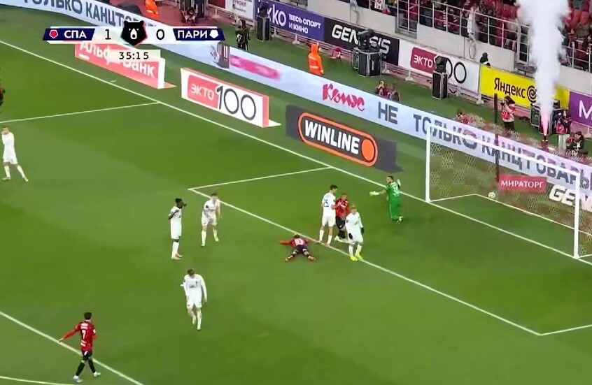شاهد.. اهداف مباراة سبارتاك موسكو وضيفه باري