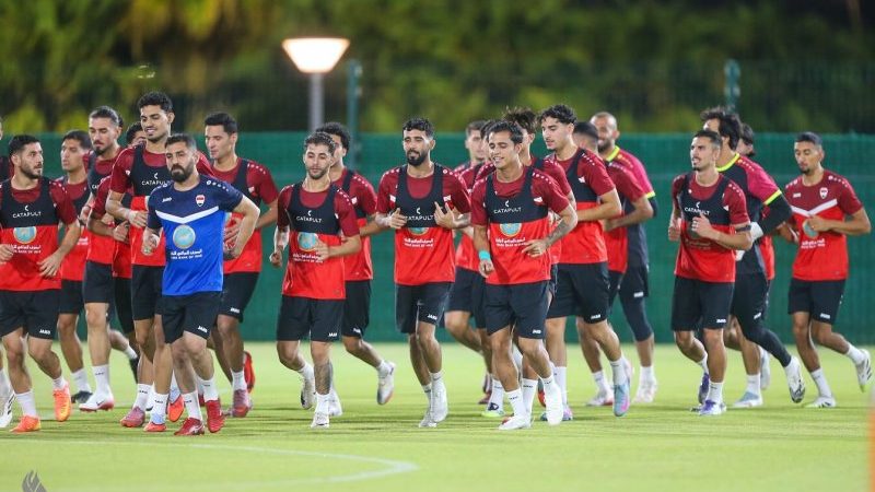 بالصور.. منتخبنا يستهل تدريباته في جدة استعدادًا لملحق تصفيات المونديال