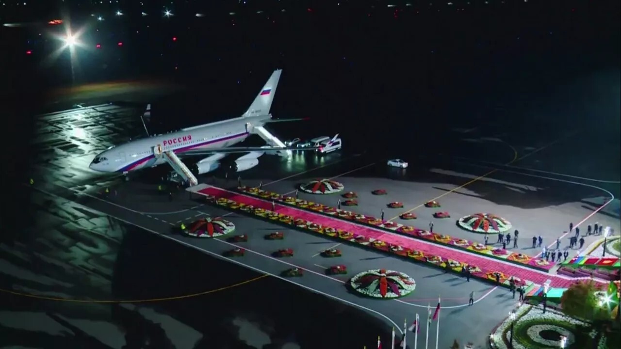 استقبال مهيب لبوتين في دوشنبه