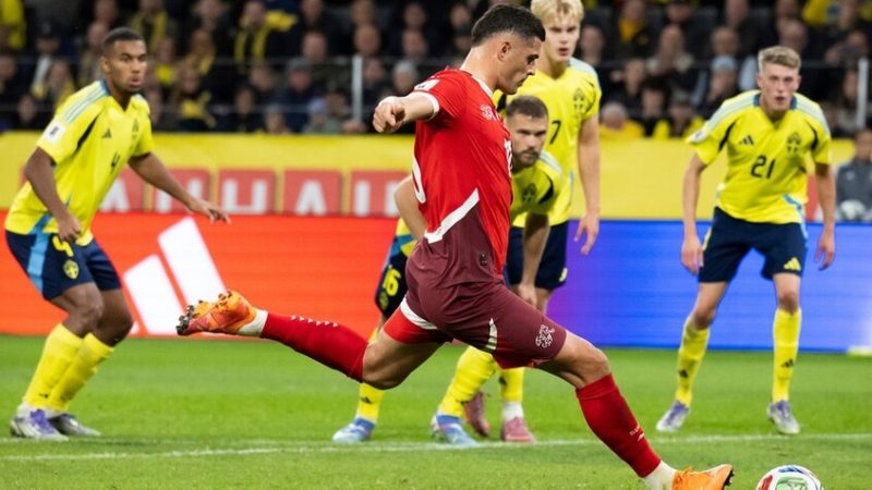 تصفيات مونديال 2026.. سويسرا تهزم السويد في عقر دارها