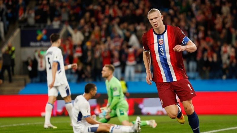 “الوحش” هالاند يحقق عدة أرقام قياسية بعد مواجهة إسرائيل