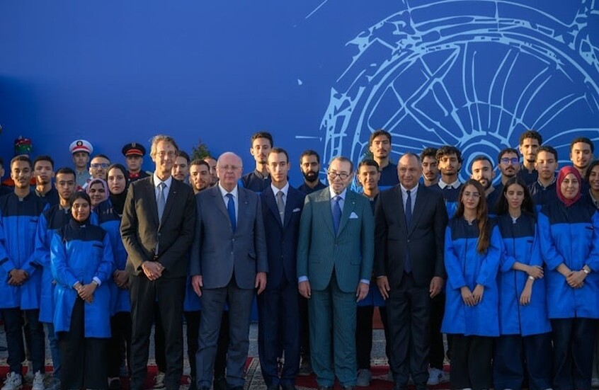 ملك المغرب يشرف على إطلاق مشروع مركب صناعي لمحركات الطائرات مع مجموعة “سافران” الفرنسية