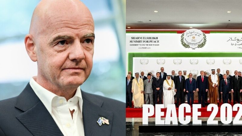 سر حضور رئيس “فيفا” إنفانتينو قمة السلام في شرم الشيخ