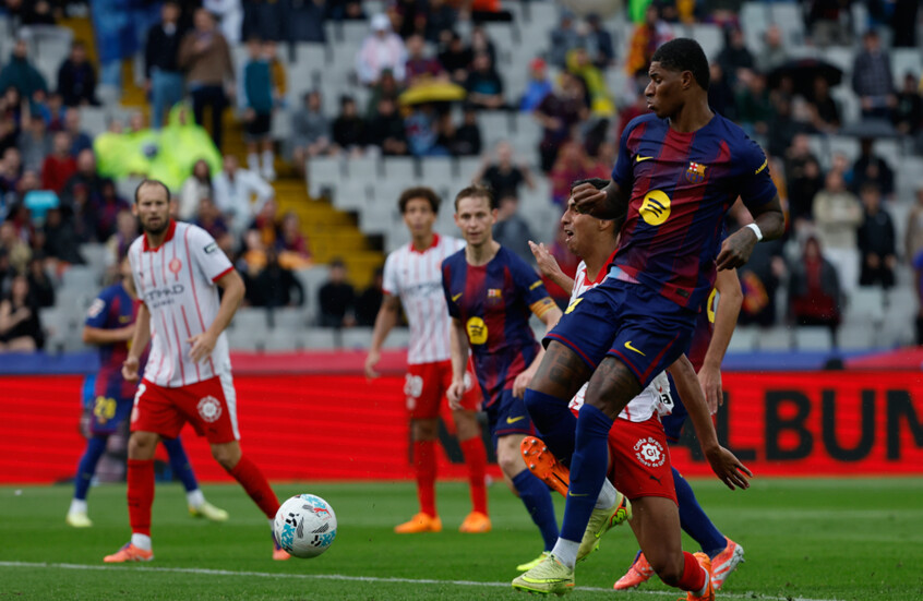 برشلونة يخطف فوزا “قاتلا” من جيرونا في لقاء مثير