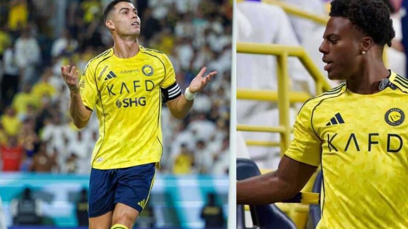 شاهد.. كريستيانو رونالدو يتفاعل مع “سبيد” ويعلمه كيف يدق على الطبل بعد فوز النصر (فيديو)