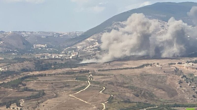 الطيران الإسرائيلي يشن سلسلة غارات تستهدف مناطق عدة بلبنان (صور وفيديو)