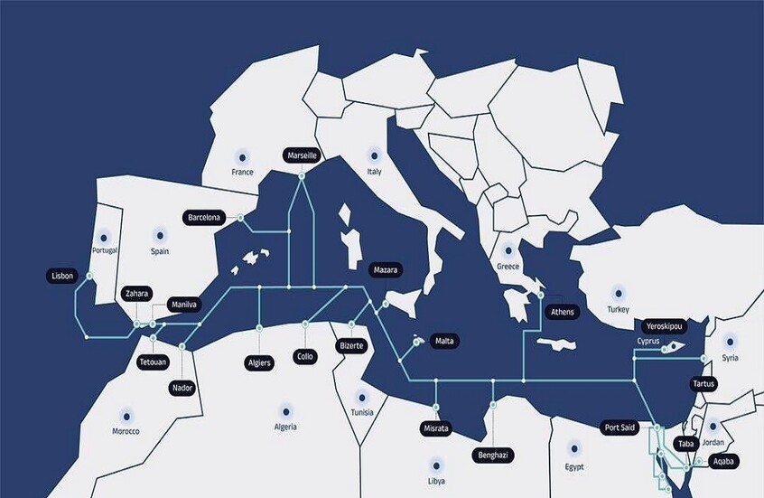 “سوريا تربط قارات العالم عبر مدينة طرطوس بأول كابل اتصالات بحري دولي