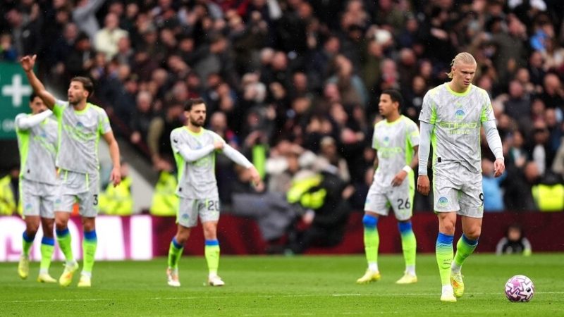 مانشستر سيتي يسقط أمام أستون فيلا