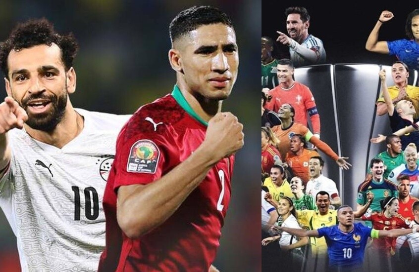 صلاح وحكيمي بين المرشحين.. الكشف عن قائمة “فيفبرو” لأفضل 26 لاعبا في 2025