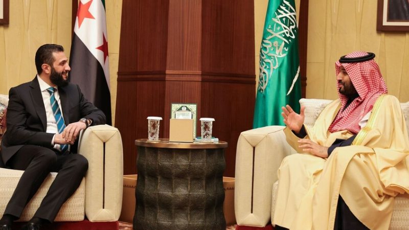 رد فعل الأمير محمد بن سلمان على جملة قالها الرئيس السوري أحمد الشرع تثير تفاعلا واسعا (فيديو)