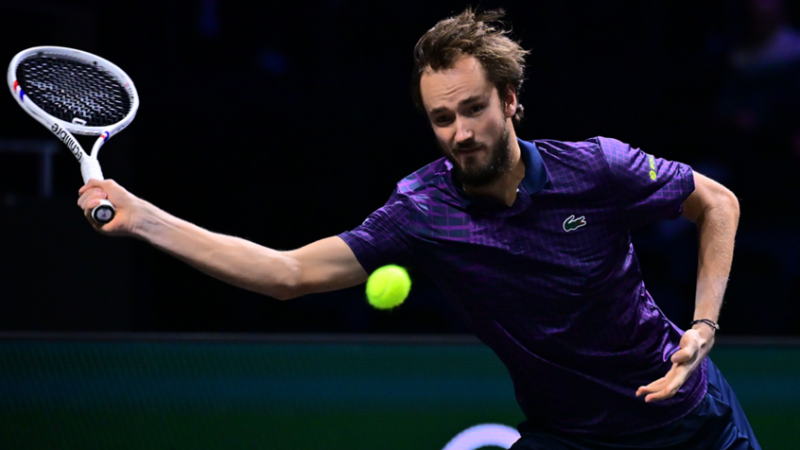 مدفيديف يبلغ دور الـ16 في باريس دون رفع مضربه!