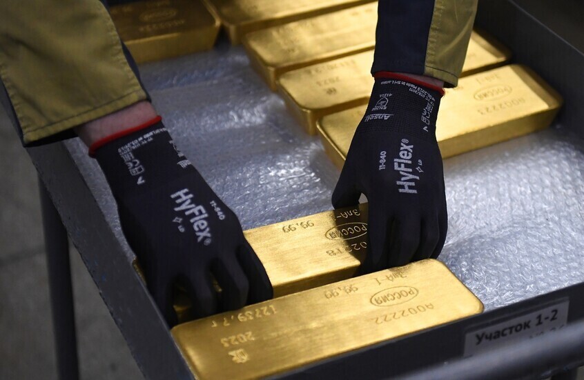 مشتريات الروس من الذهب تسجل مستوى قياسيا