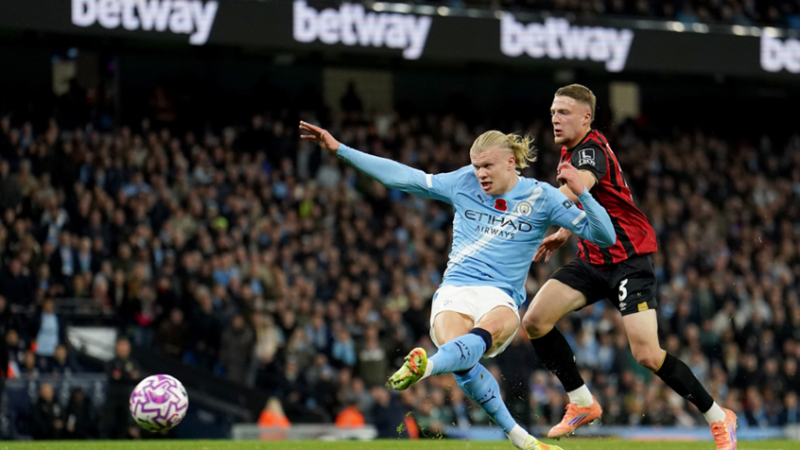 مانشستر سيتي يتخطى بورنموث ويصعد لوصافة الدوري الإنجليزي