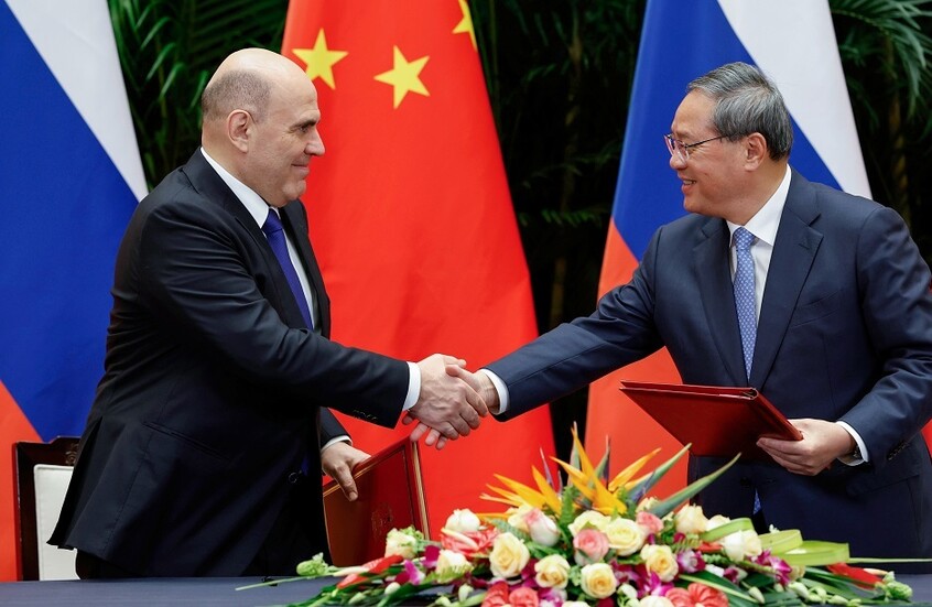 روسيا والصين تصدران بيانا مشتركا عقب الاجتماع الدوري الـ30 لرئيسي حكومتي البلدين