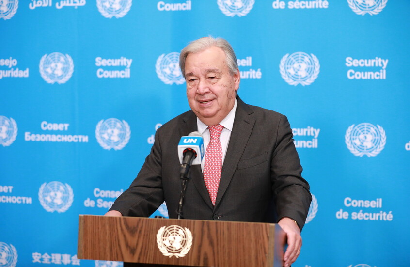 غوتيريش: أي قوة ستنشر في غزة يجب أن تحظى بتفويض من الأمم المتحدة