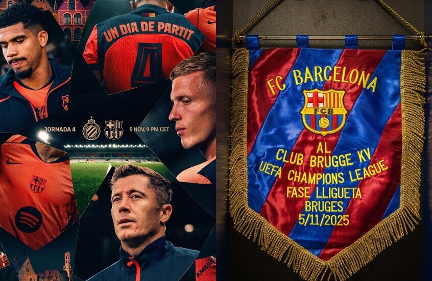 برشلونة ضيفا على كلوب بروج.. التشكيلة والقنوات الناقلة