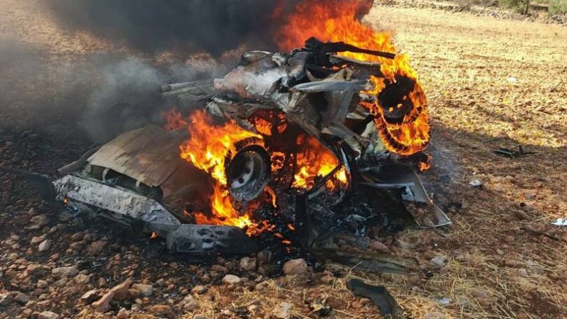 مراسلتنا: مقتل شخصين بهجوم مسيّرة إسرائيلية على سيارة في جنوب لبنان (صور+فيديو)