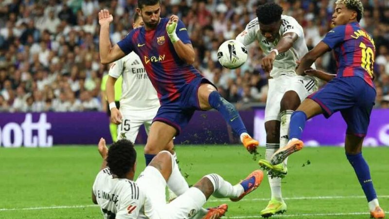 فارق النقاط بين برشلونة وريال مدريد في ترتيب الدوري الإسباني