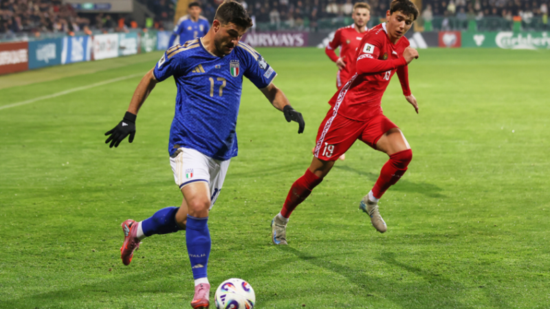 إيطاليا تحقق فوزا متأخرا على مولدوفا وتؤجل تأهل النرويج لمونديال 2026