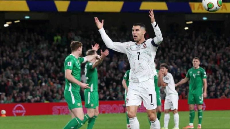 موعد إعلان عقوبة كريستيانو رونالدو بعد الطرد أمام إيرلندا