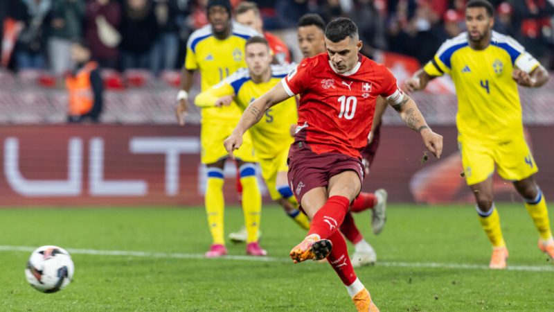 سويسرا تلامس بطاقة التأهل لكأس العالم 2026 برباعية في شباك السويد