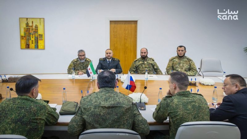 أبو قصرة يستقبل وفدا عسكريا روسيّا رفيع المستوى لتعزيز آليات التعاون والتنسيق بين دمشق وموسكو