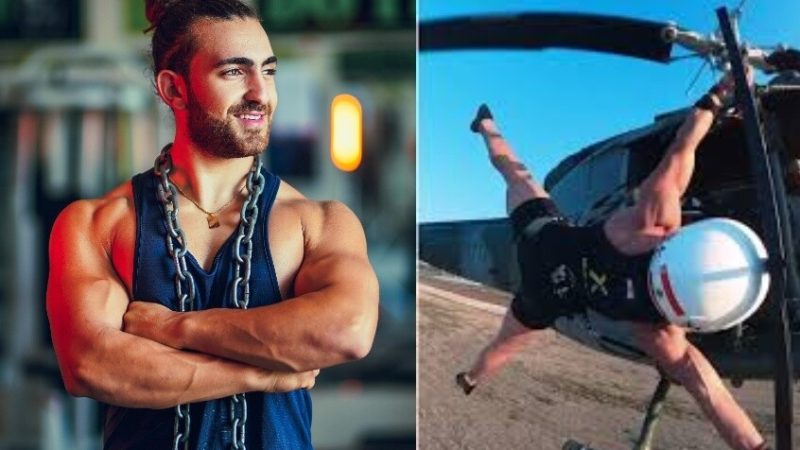 بالفيديو.. لبناني يدخل موسوعة غينيس للأرقام القياسية بحركة “العلم” على طوافة عسكرية