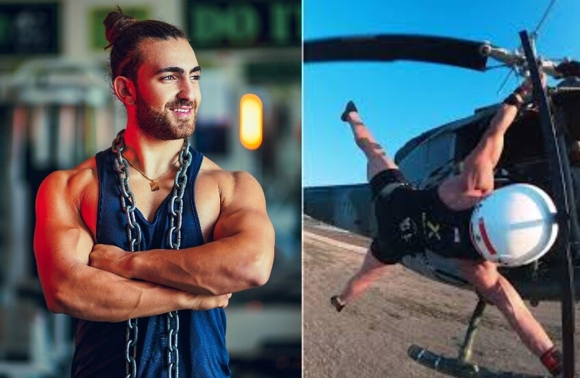 بالفيديو.. لبناني يدخل موسوعة غينيس للأرقام القياسية بحركة “العلم” على طوافة عسكرية