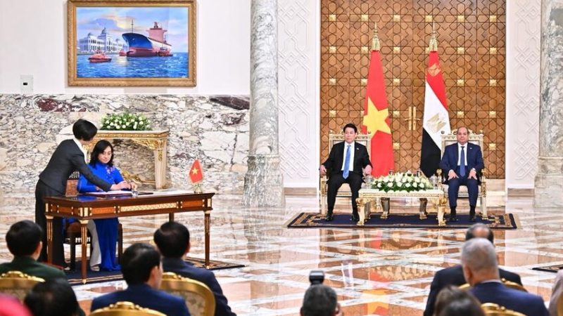 مصر وفيتنام بصدد توقيع اتفاق التجارة الحرة