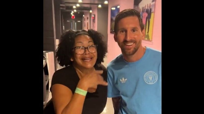 امرأة تقع في ورطة بسبب فيديو مع ميسي