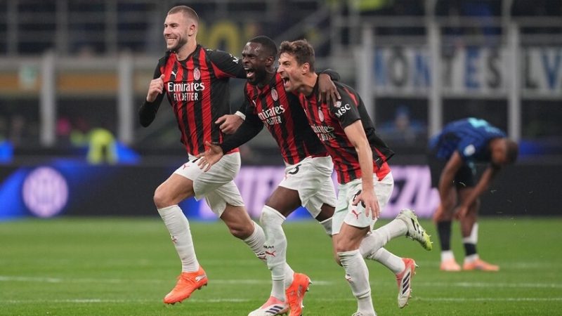 ميلان يهزم جاره اللدود إنتر في “ديربي الغضب”