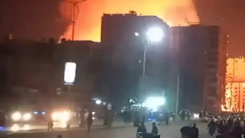 حريق هائل يلتهم ستوديو مصر الشهير