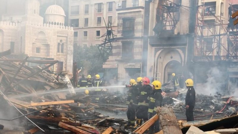 حريق هائل يلتهم استوديو مصر الضخم.. ما علاقة محمد إمام؟