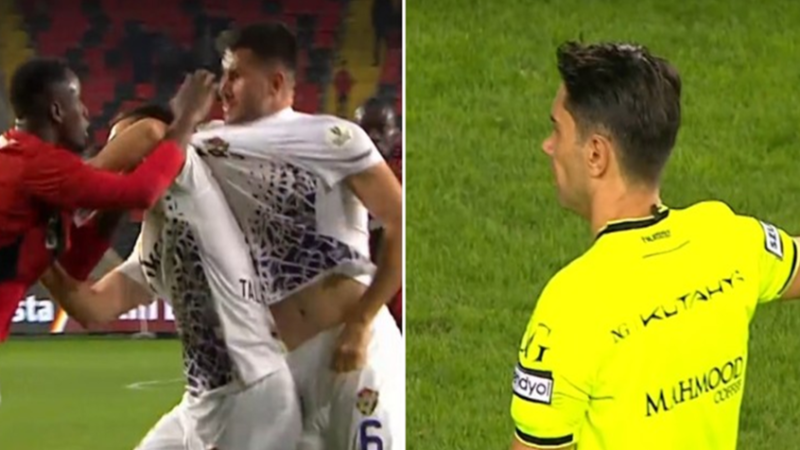 هل طبق الحكم القانون بحذافيره؟.. أغرب هدف في تاريخ الدوري التركي! (فيديو)