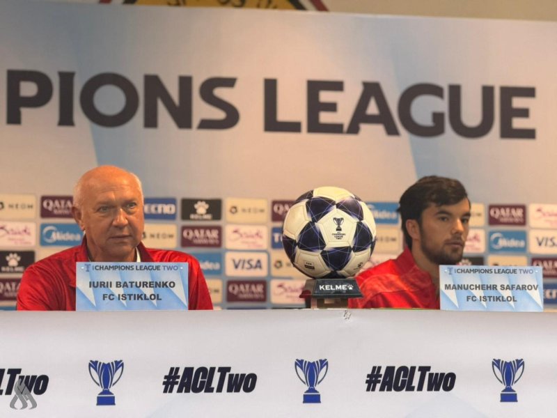 المؤتمر الصحفي الخاص بمباراة الزوراء واستقلال دوشنبه الطاجيكي