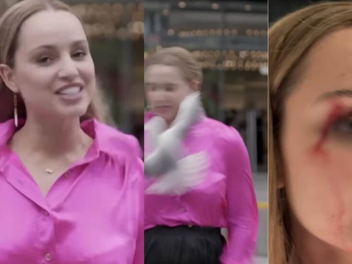 طائر يصطدم بوجه مراسلة نيوزيلاندية على المباشر ويصيبها بجروح (فيديو)