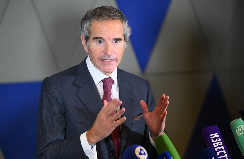 غروسي يوضح لماذا يستخدم خبراء وكالة الطاقة الذرية “مسارا روسيا” للوصول إلى محطة زابوروجيه النووية