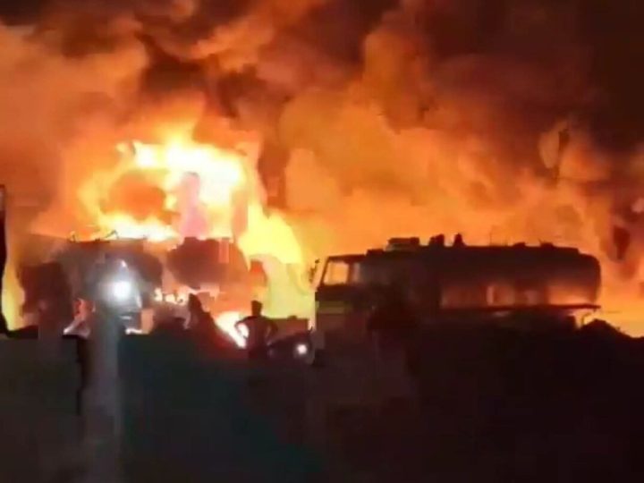 سوريا.. انفجار في إحدى مصافي النفط شرقي دير الزور (فيديو)