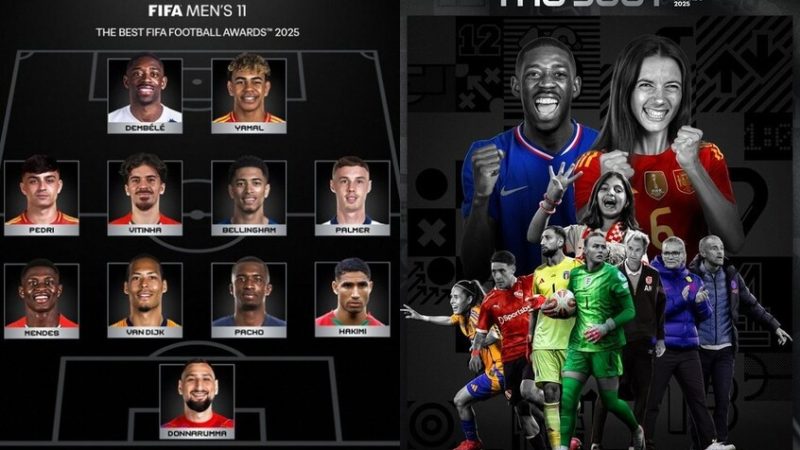 رسميا.. قائمة الفائزين بجوائز The Best من FIFA (فيديو)