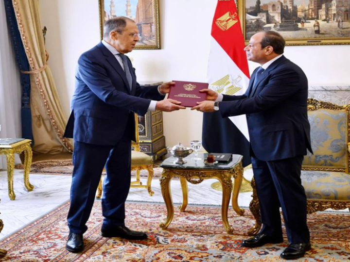 لافروف يلتقي السيسي في القاهرة