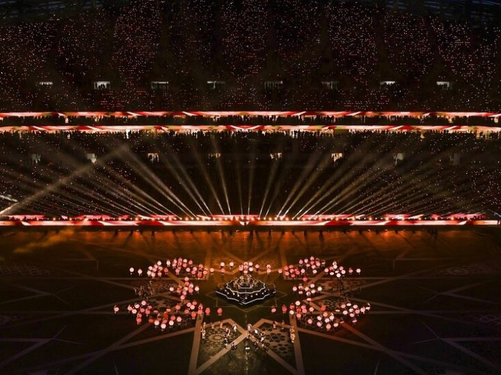 شاهد.. حفل افتتاح كأس الأمم الأفريقية مهيب في المغرب