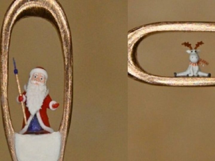 بارتفاع 1.4 ملم.. فنان روسي يصنع أصغر بابا نويل