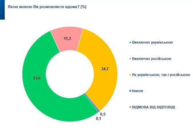 استطلاع أوكراني: نحو نصف الأوكرانيين ما زالوا يستخدمون الروسية في منازلهم