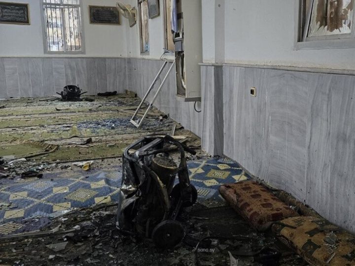 ماذا قال الأزهر عن تفجير مسجد حمص خلال صلاة الجمعة؟