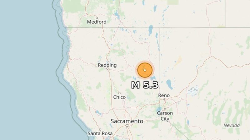 زلزال بقوة 5.3 درجة يضرب ولاية كاليفورنيا